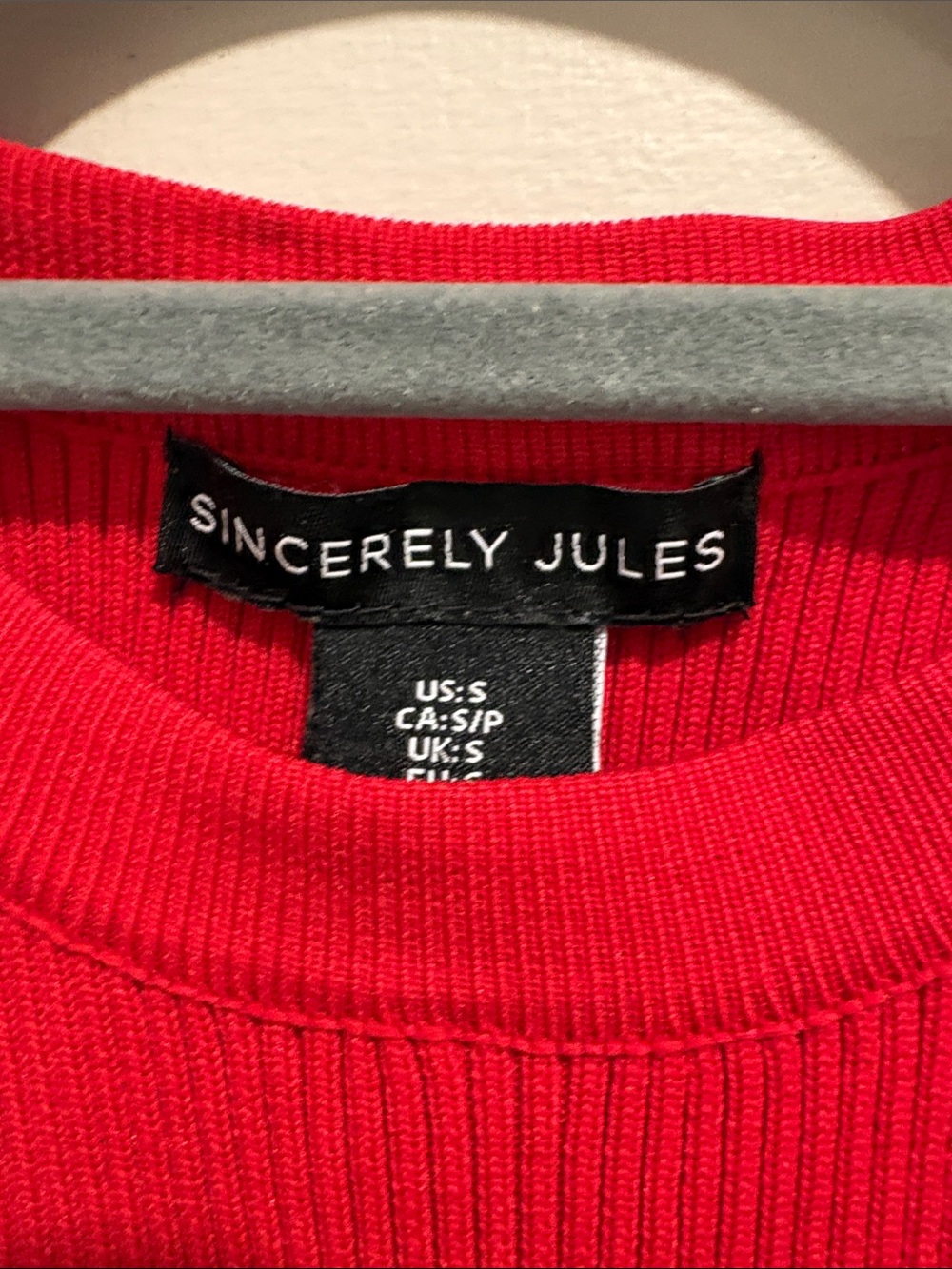 Sincerely Jules Red Ribbed Tank Top - Picture 2 of 3